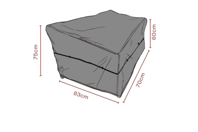 Møbeltrekk lenestol Black-Breathable