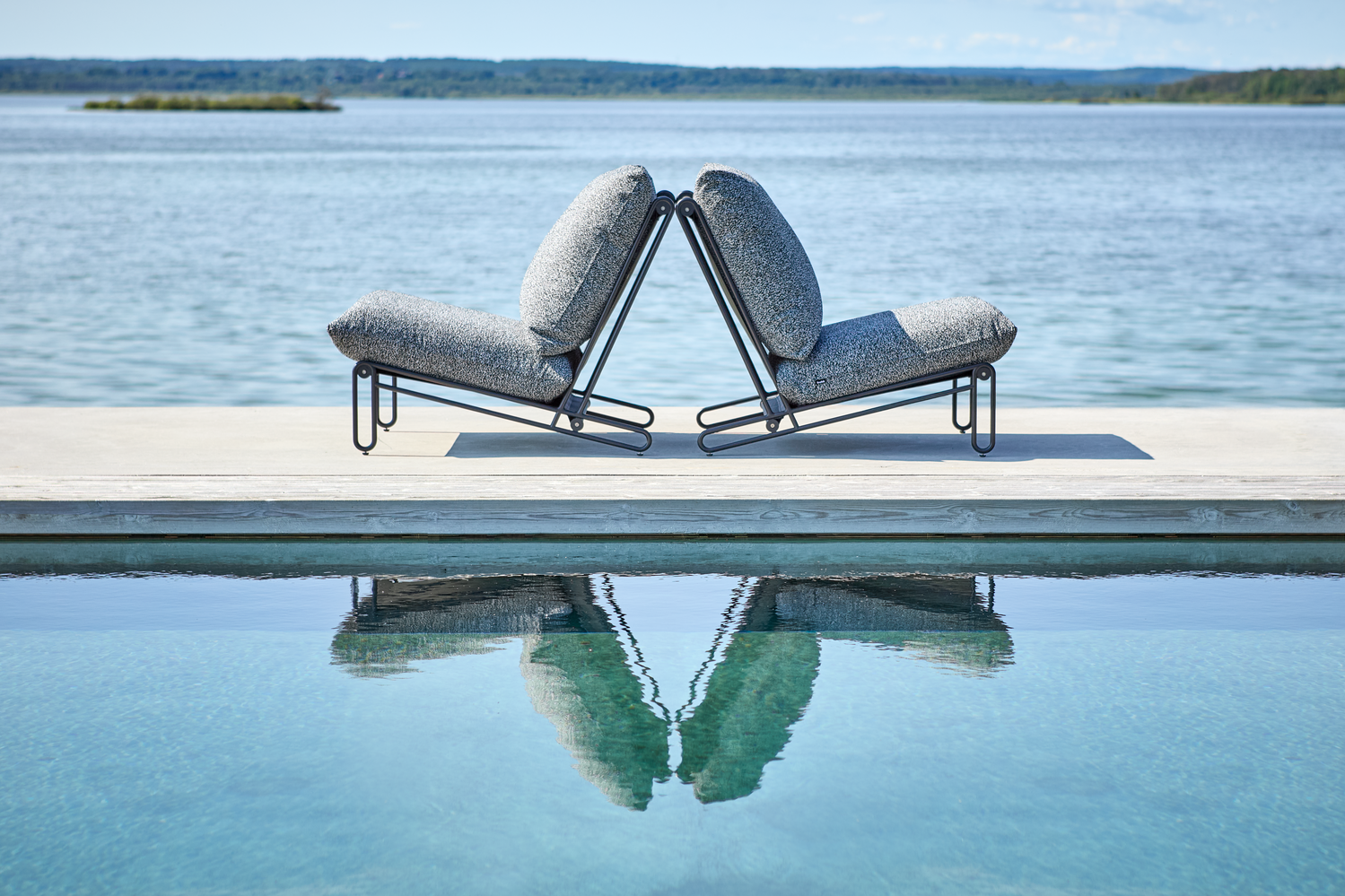 Blixt loungestol Svart/Teddy Ant