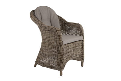 Eads stol med armlener Natur/beige