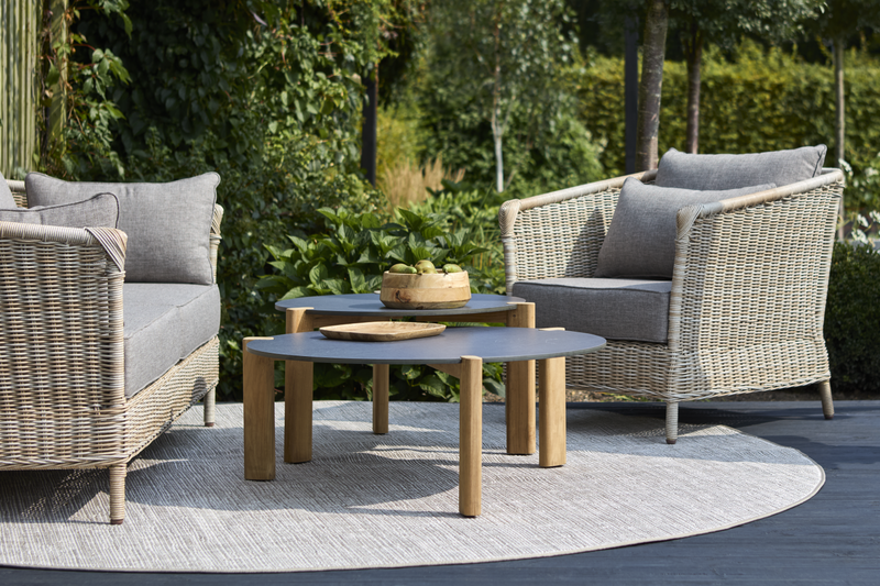 Domino sofabord Anthracite/Teak