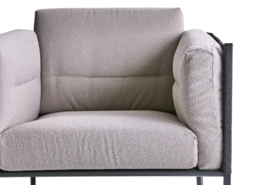 Delux lenestol Black/Teddy Beige