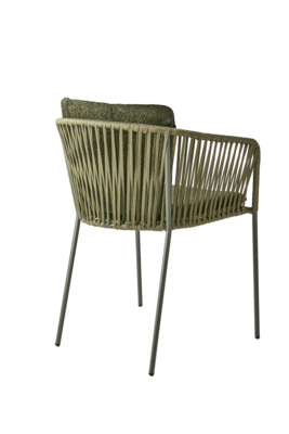Piatto stol med armlener Nordic Green / Raw Avocado