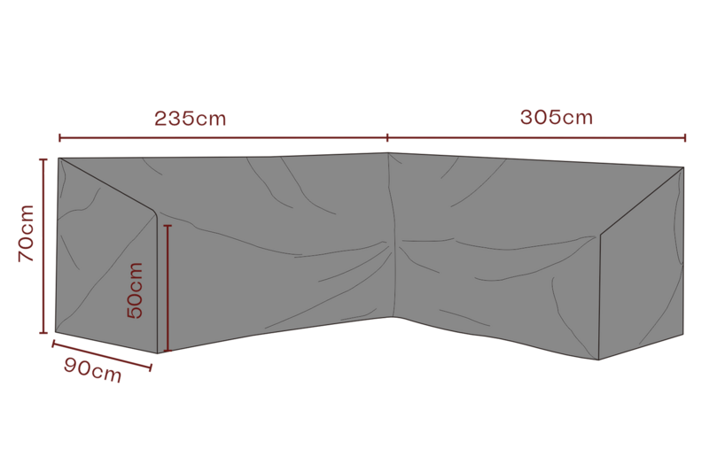 Møbeltrekk hjørnesofa Black-Breathable
