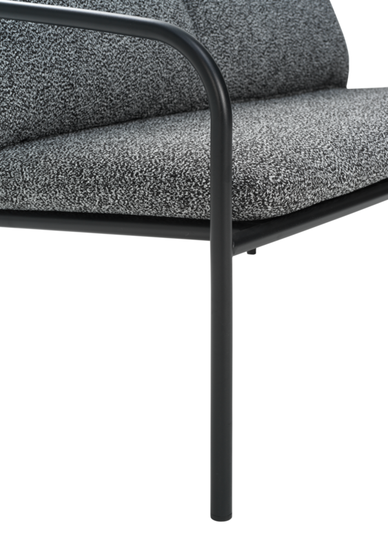 Bendt 2-seter sofa Svart/Teddy Ant