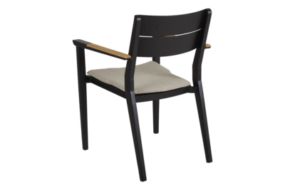 Chios stol med armlener Black_Ash