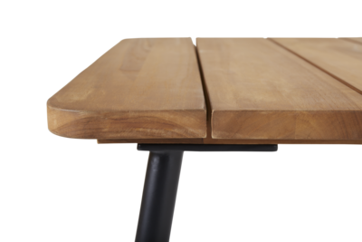 Nolli spisebord Svart/teak