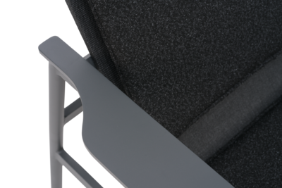 Soro loungestol Antracit/Teddy Black