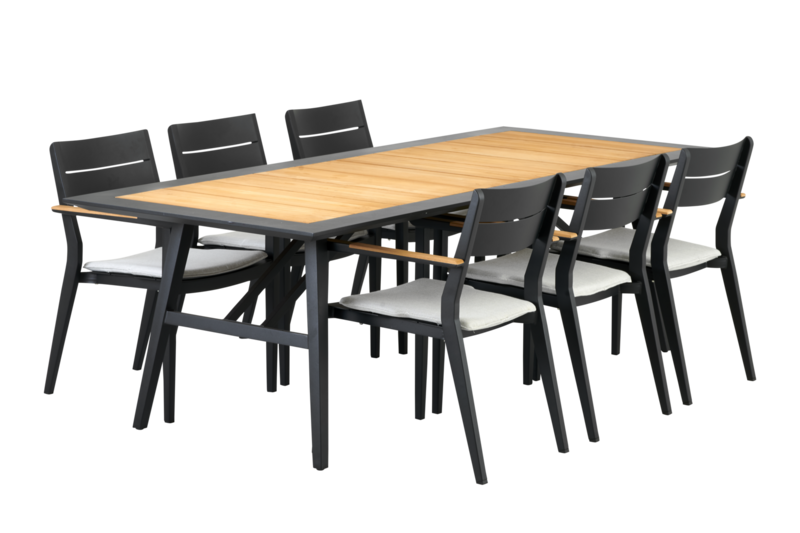 Chios stol med armlener Black_Ash