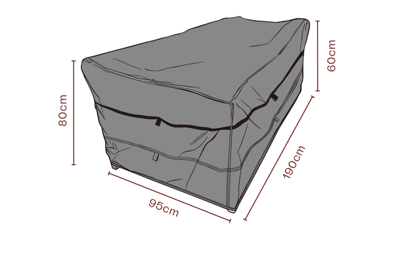 Møbeltrekk sofa Black-Breathable