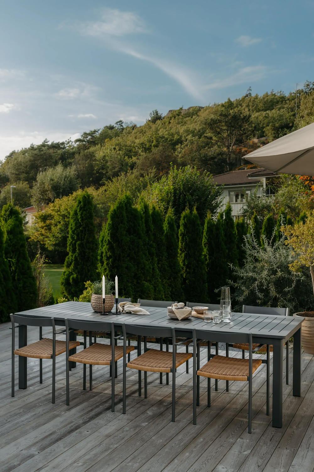 DK spisestol  Antracit/Natur