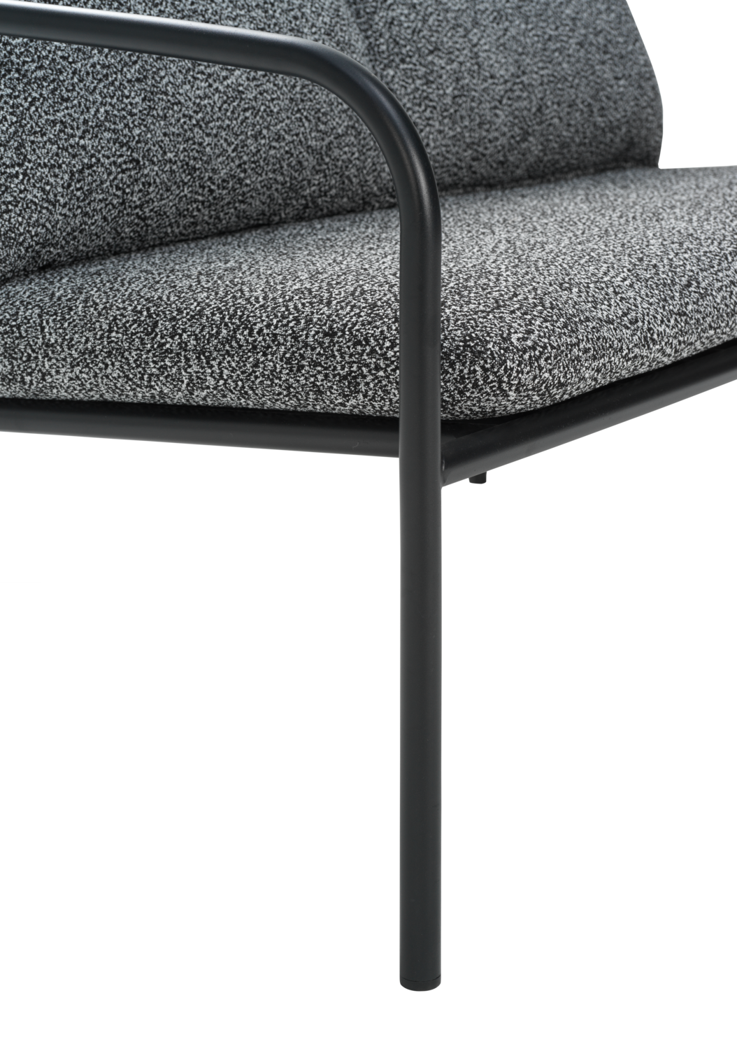 Bendt 2-seter sofa Svart/Teddy Ant