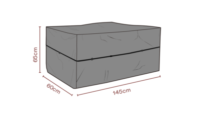 Møbeltrekk dynbox Black-Breathable