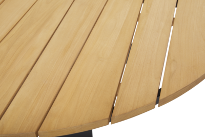 Laurion spisebord Black/Natural wood