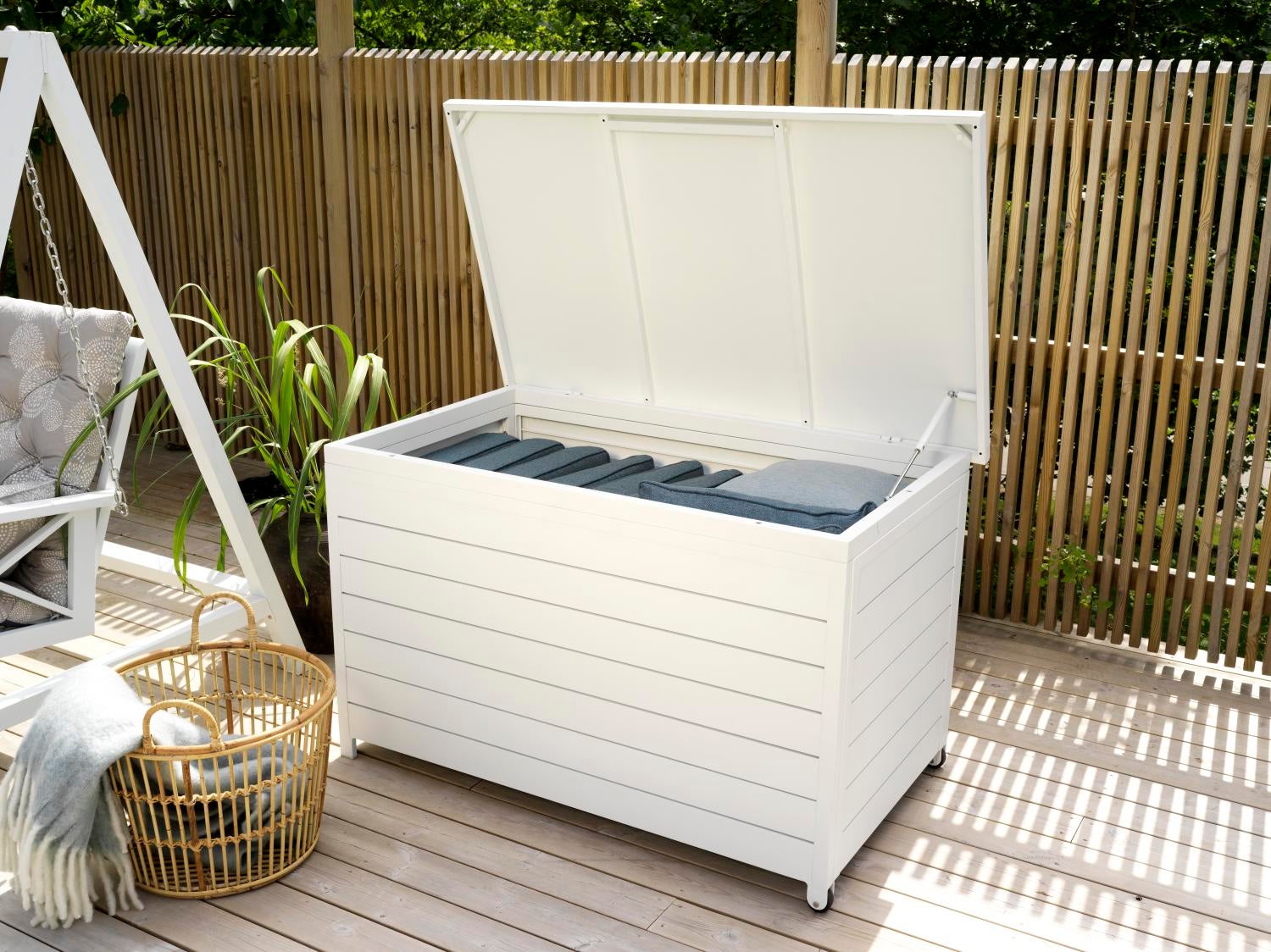 Gäster oppbevaringsboks Hvit