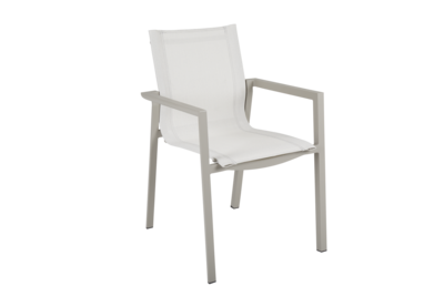 Delia stol med armlener Khaki/Off-white