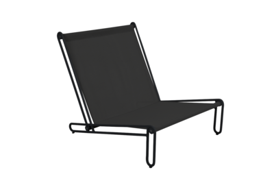 Blixt loungestol Black/Cley beige