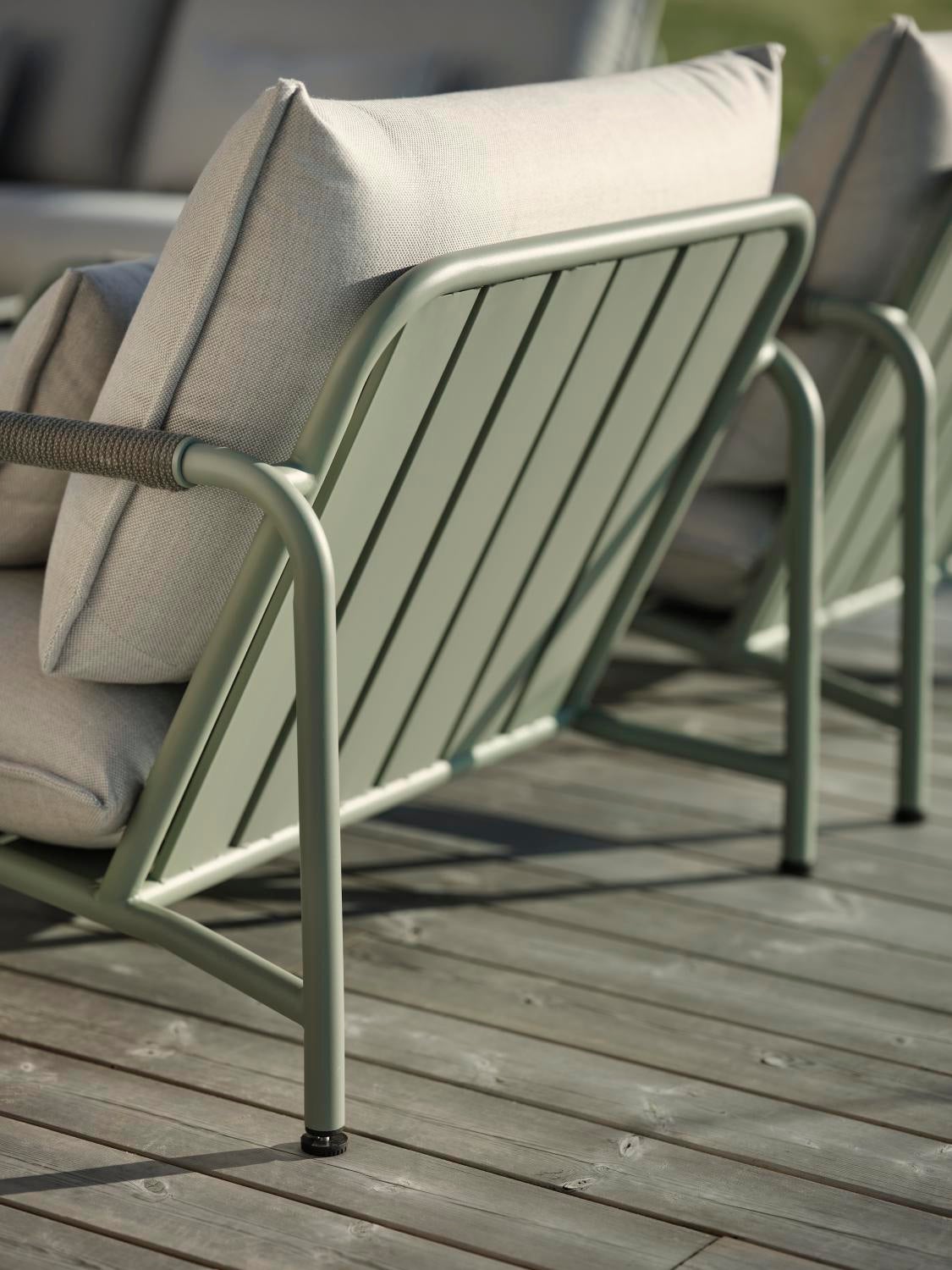 Lerberget lenestol Dusty Green/ash