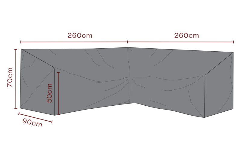 Møbeltrekk hjørnesofa Black-Waterproof