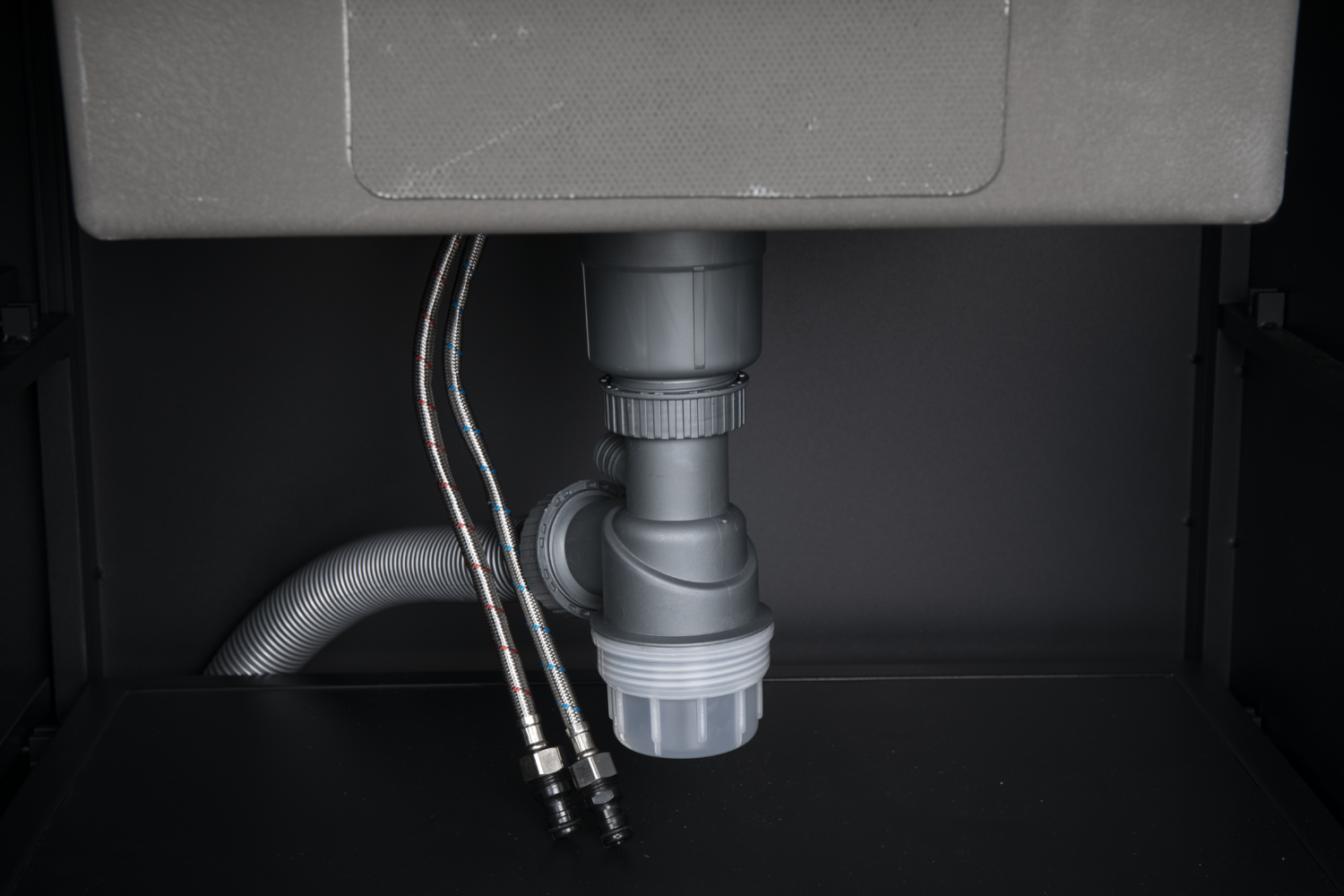 Fornax utekjøkken Svart/teak