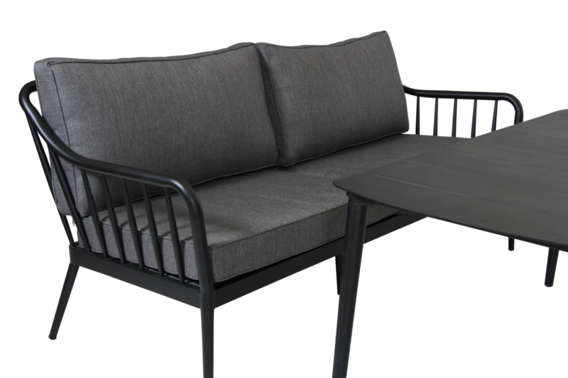 Coleville 3-seter sofa Svart/grå