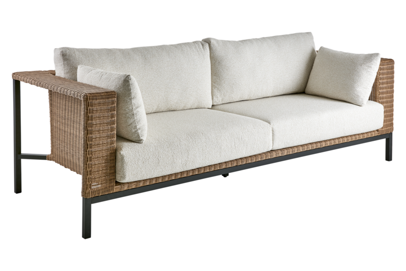 Shell 2,5-seter sofa Rustik/Teddy Rice