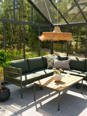 Reno sofabord Svart/Natural