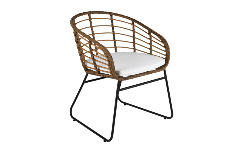 Covelo spisestol Natur/svart