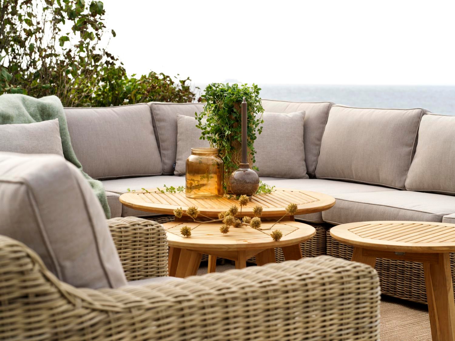 Glendon lenestol Rustik/beige