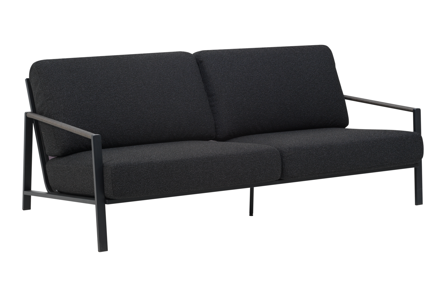 Lyra 2,5-seters sofa Svart/Teddy Black