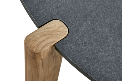 Domino sofabord Anthracite/Teak