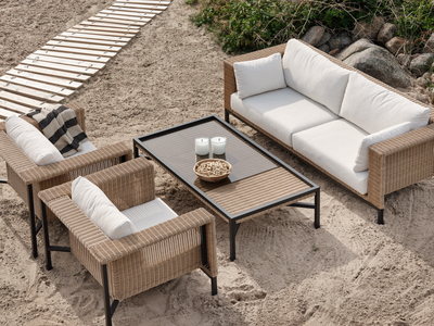 Shell 2,5-seter sofa Rustik/Teddy Rice