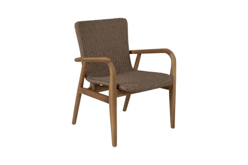 Lilja stol med armlener Natur/beige