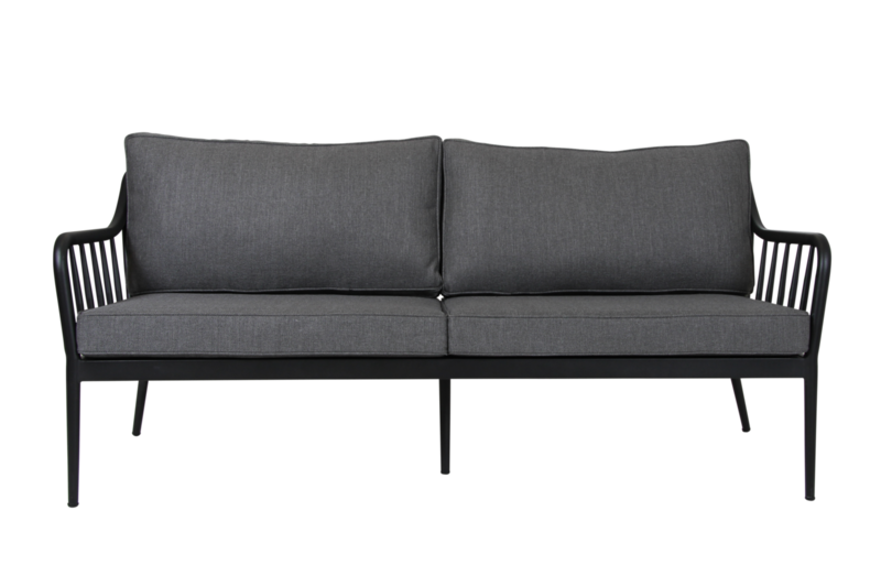 Coleville 3-seter sofa Svart/grå