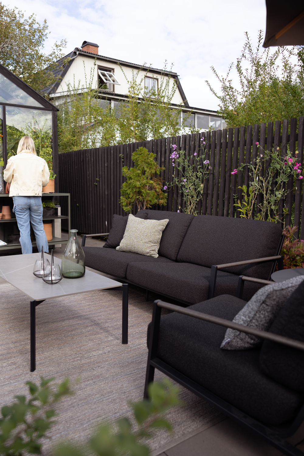 Lyra 2,5-seters sofa Svart/Teddy Black