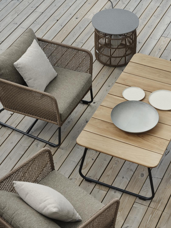 Nolli sofabord Svart/teak