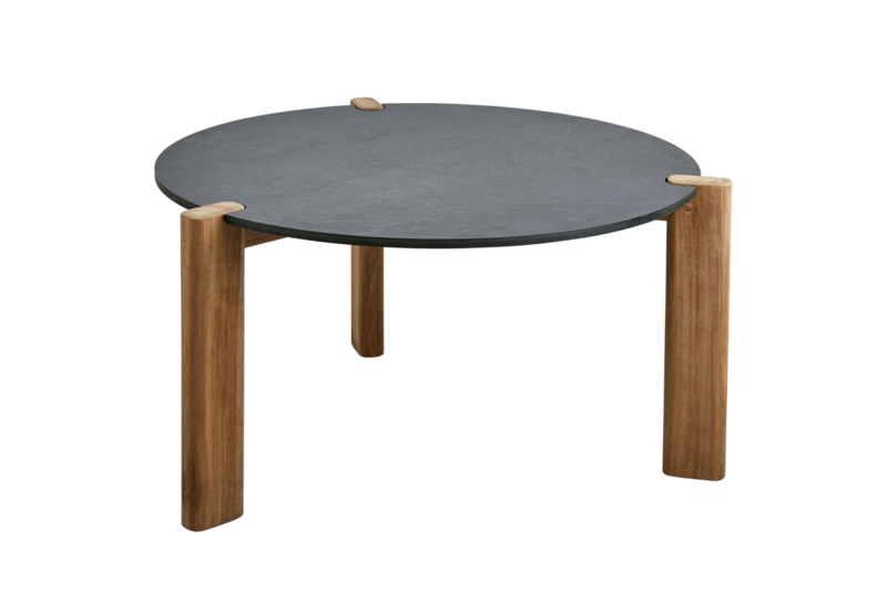 Domino sofabord Anthracite/Teak