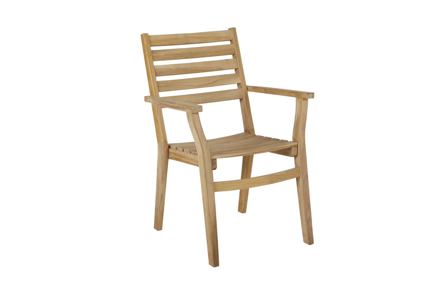 Keros stol med armlener Natur