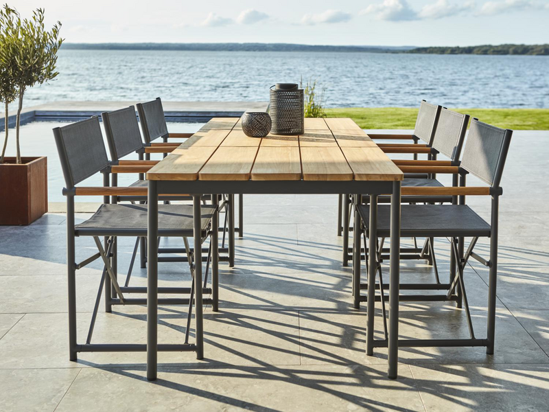 Nox spisebord Anthracite/Teak