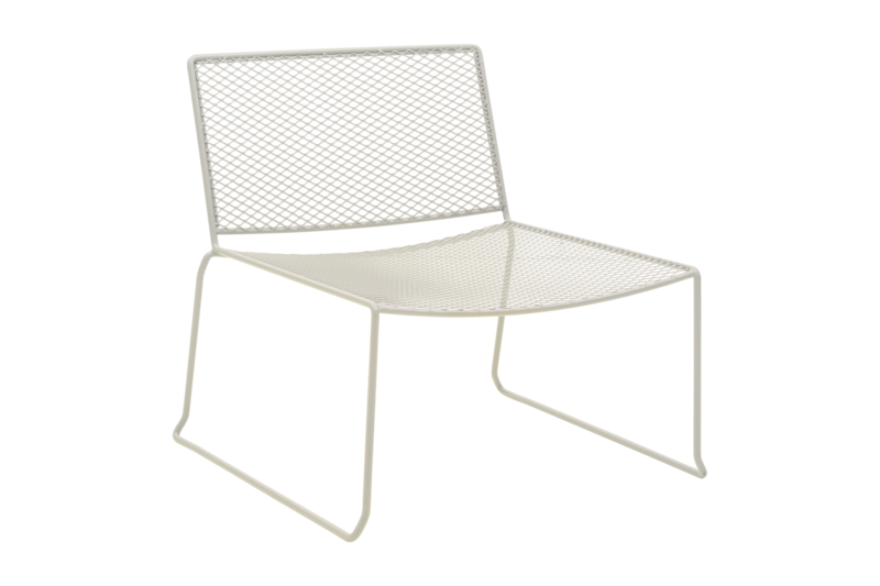 Haru loungestol Pearl white
