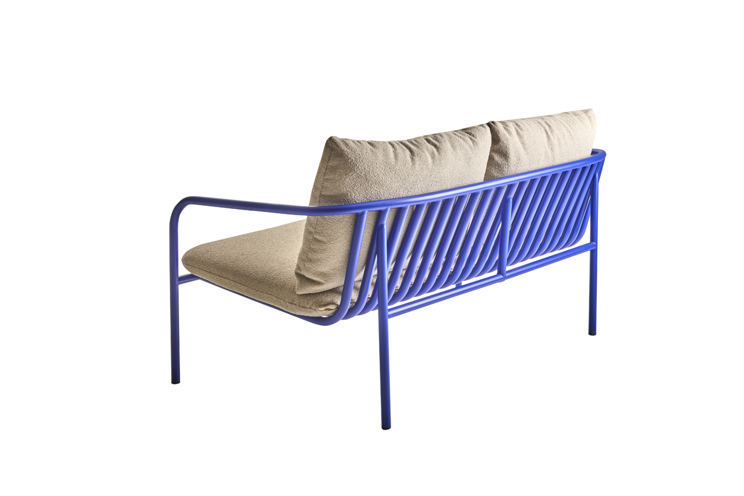 Bendt 2-seter sofa Indigo Blue/Teddy Beige