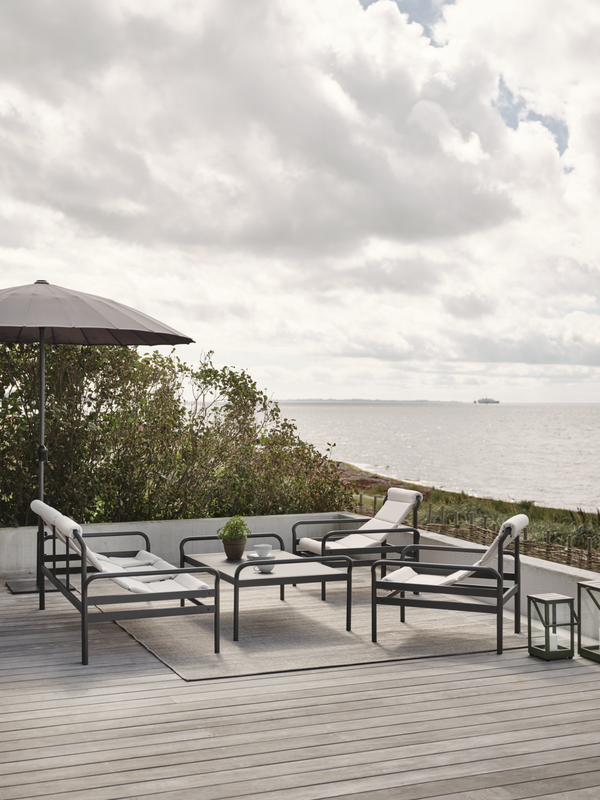 Sling 3-seter sofa Anthracite/Vanilla White