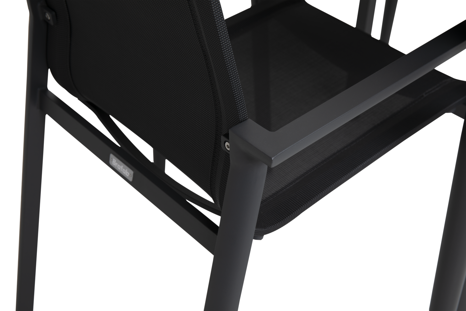 Delia stol med armlener Antracit/Svart