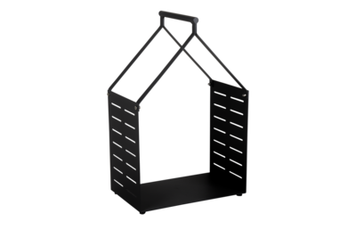 Belfort wood basket Svart