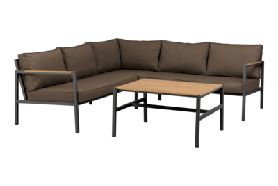 Cap sett Antracit/Brun