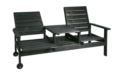Du & Ja 2-seter sofa Svart