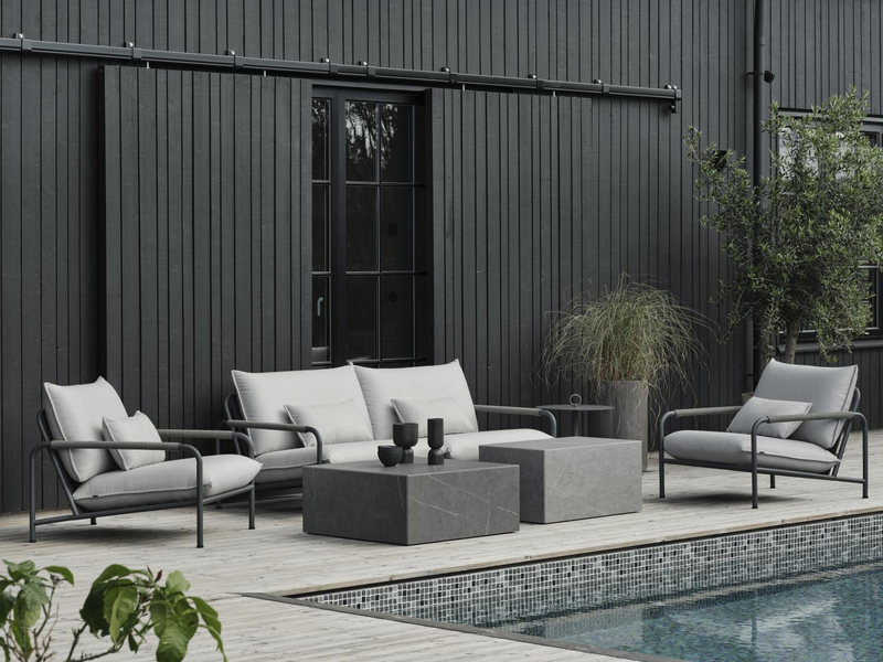 Lerberget 2,5-seter sofa Antracit/ash