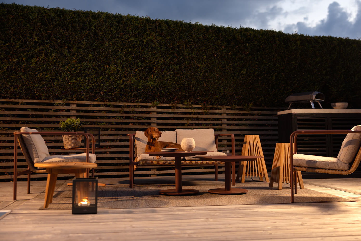 Belfort ljuslykta Svart