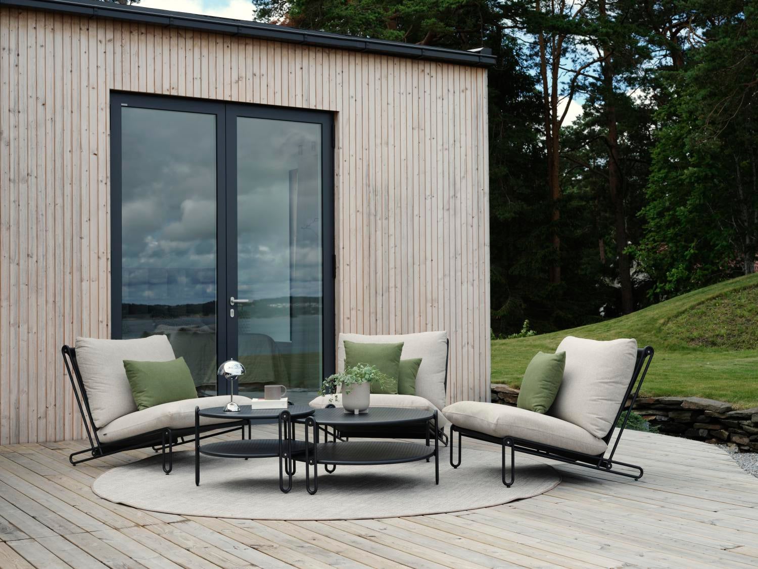 Blixt sofabord Svart