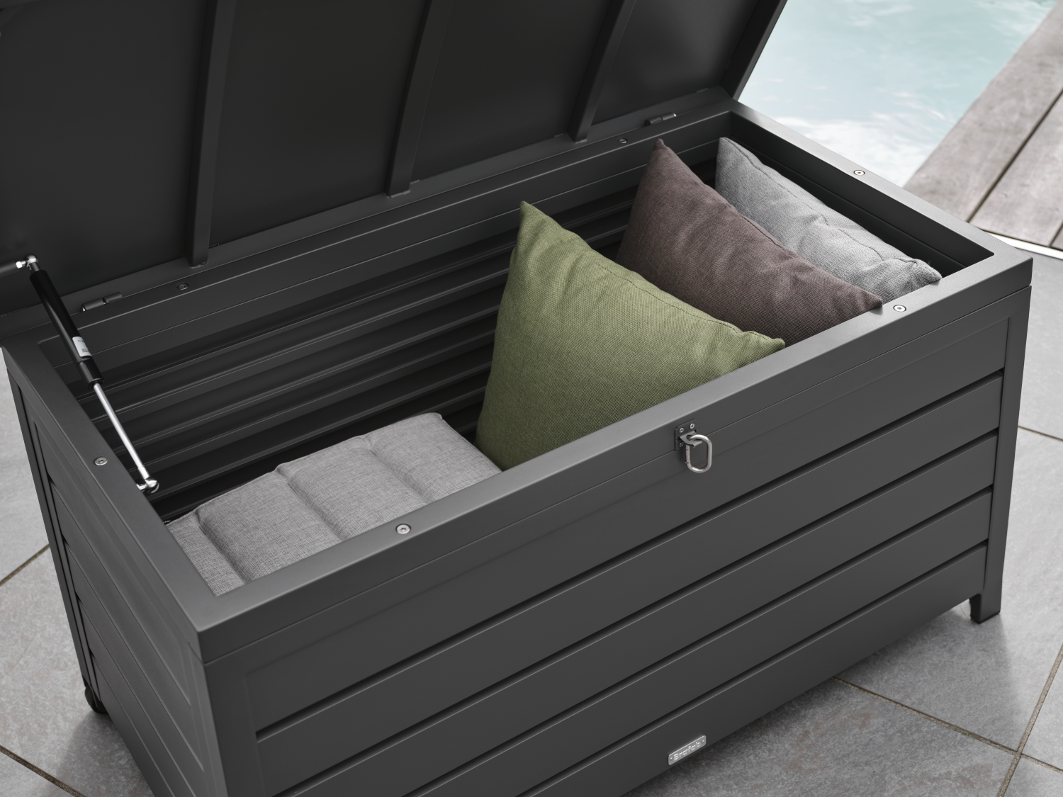 Gäster oppbevaringsboks Antracit