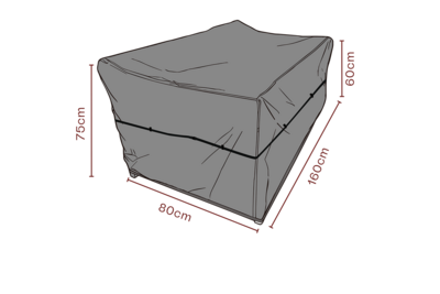 Møbeltrekk sofa Black-Breathable